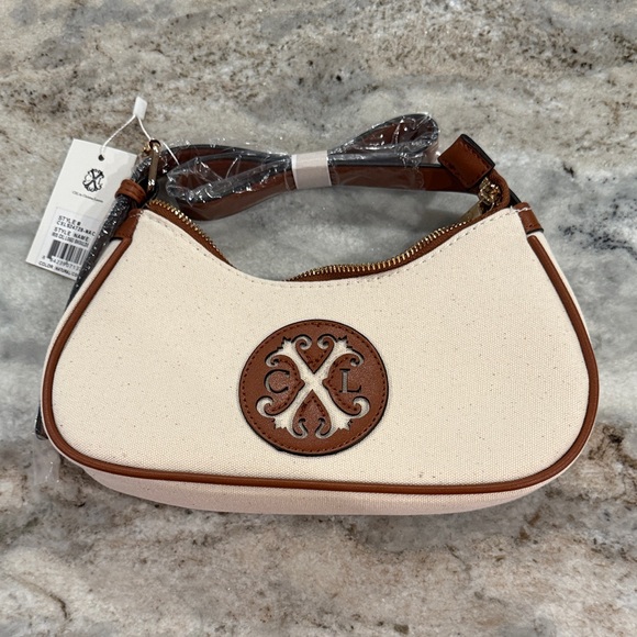 Christian Lacroix Handbags - Christian Lacroix Elegant Cream and Brown Women's Bag